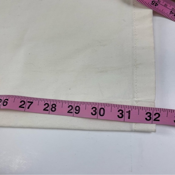 Abound Wide Leg Pants Womens 14 Cream Chinos Cotton Blend NWT - Picture 11 of 16